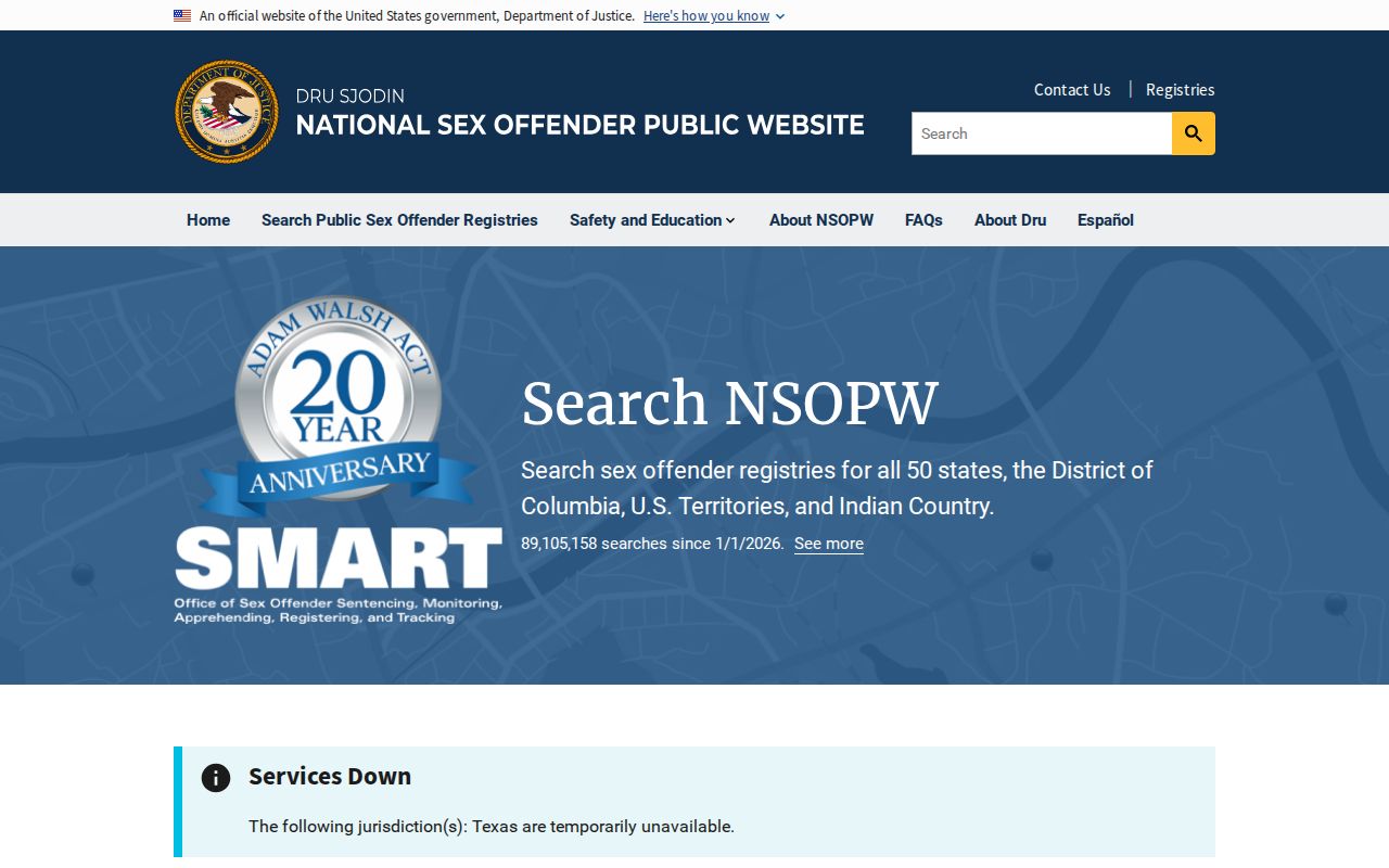 National supplement to a Guilford County sex offender lookup