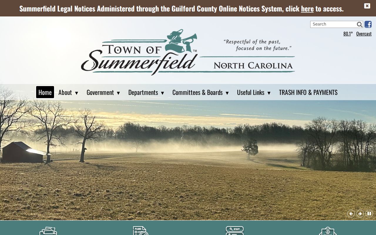 Summerfield Guilford County Town Hall and criminal record custodian distinction
